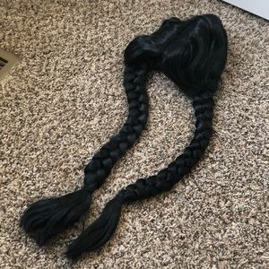 Black hair braided wig